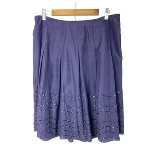 Talbots Silk Beaded/Sequin Skirt